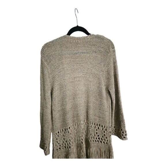 REBA Crochet Open Front Tunic Cardigan - Size Medium - Picture 4 of 7